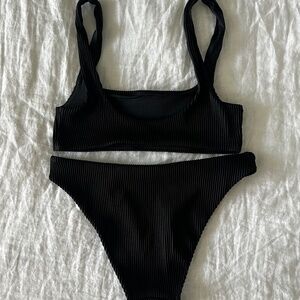 COS Ribbed Bikini Top And Bikini Briefs